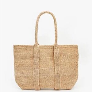 Clare V Tropezienne Tote - Woven Natural